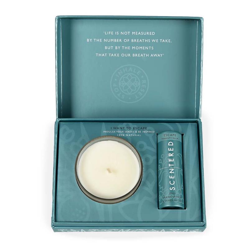 Aromatherapy Balm and Candle Gift Set - Escape